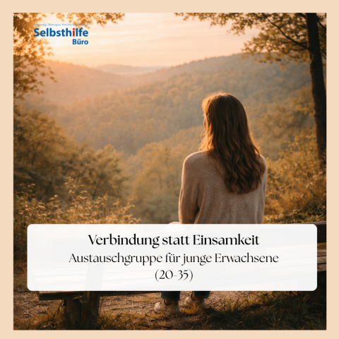 Bild von Frau alleine auf einer Bank