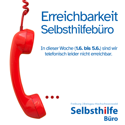 In der Woche vom 1.6. bis 5.6. sind wir telefonisch nicht erreichbar